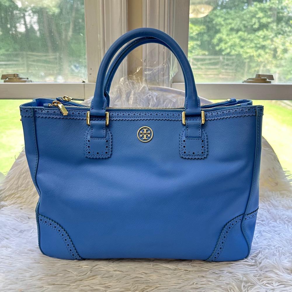 Tory Burch Robinson Double Zip Tote Bag Double Handle in